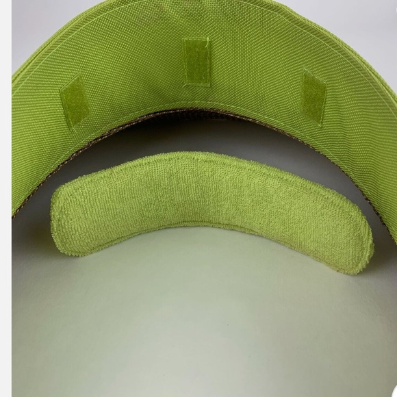 Eric Javits Squishee Straw Champ Womens Visor Lime Green UV Protection Packable - Picture 6 of 13